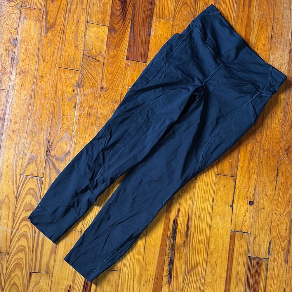 Black Lululemon Fast and Free High-Waisted Leggings